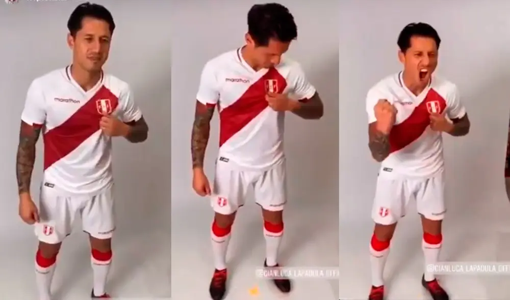 Gianluca Lapadula posó por primera vez con la camiseta oficial de la selección peruana. Foto: Instagram / FPF Gianluca Lapadula posó por primera vez con la camiseta oficial de la selección peruana. Foto: Instagram / FPF