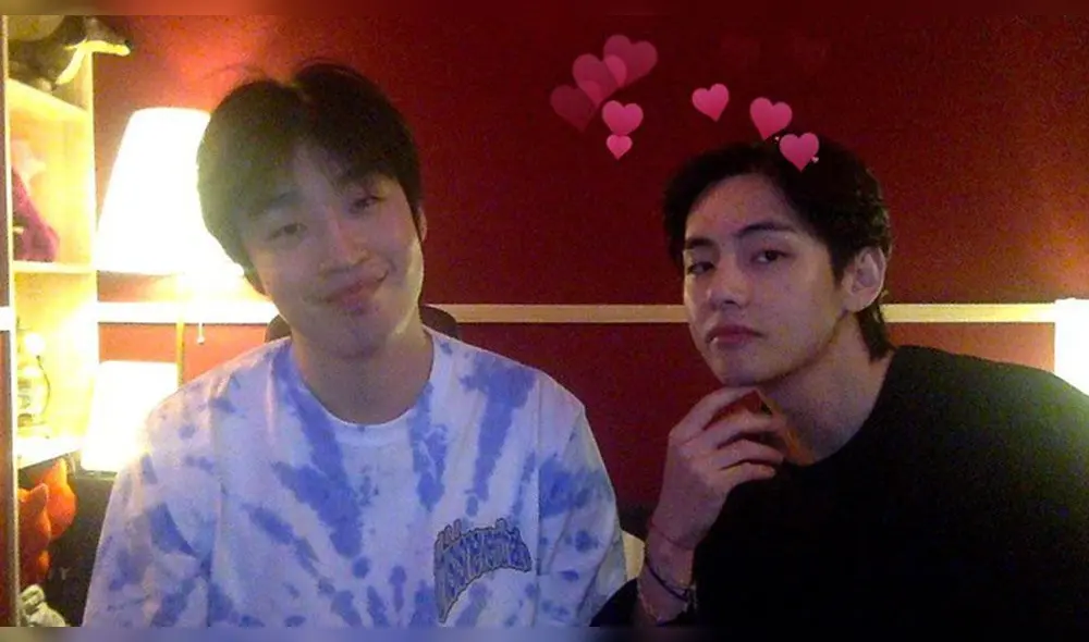 Peakboy y Taehyung en Instagram. Foto: captura