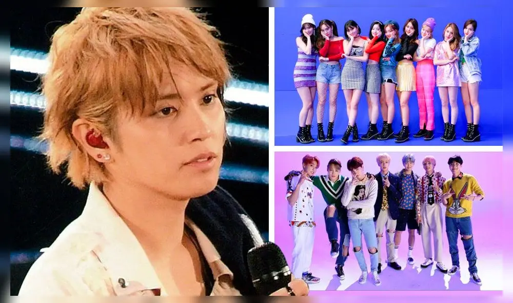 El 5 de agosto el idol J-pop, Tegoshi Yuya, habló de BTS y TWICE en su libro AVALANCHE. Crédito: fotocomposición