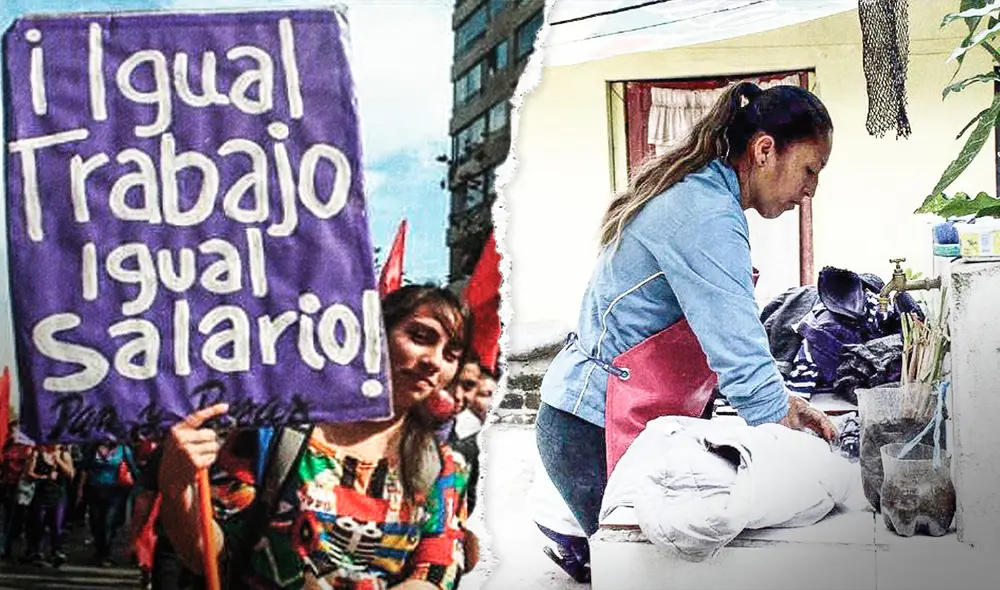 Plan Internacional estima que las peruanas ganan 500 soles menos que los hombres. (Foto: Composición La Reppublica/InfoLibre y Onamiap) Plan Internacional estima que las peruanas ganan 500 soles menos que los hombres. (Foto: Composición La Reppublica/InfoLibre y Onamiap)