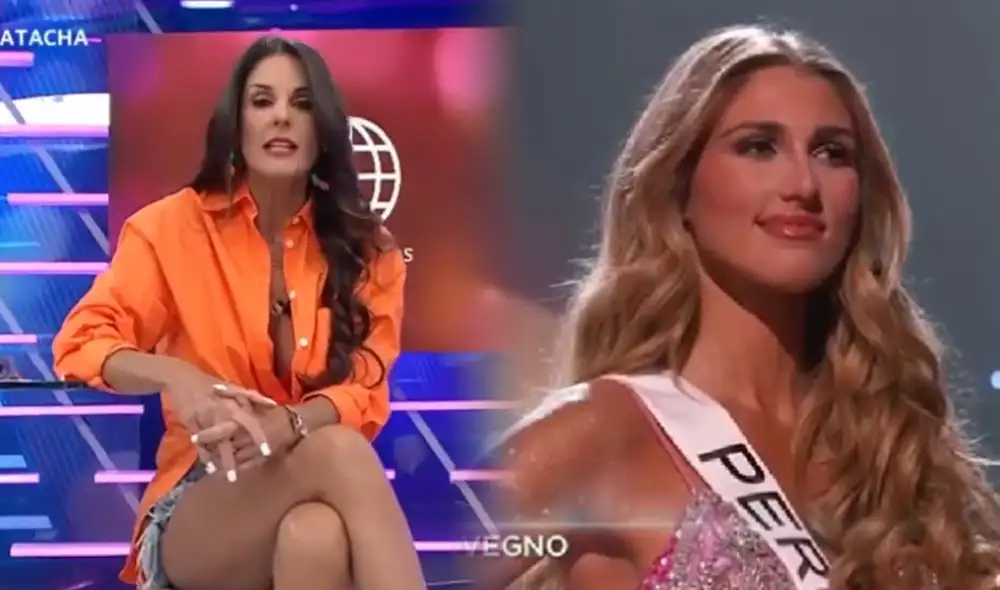 Rebeca Escribens habló sobre el desempeño de Alessia Rovegno en el Miss Universo. Foto: composición LR/ captura/ América TV. Rebeca Escribens habló sobre el desempeño de Alessia Rovegno en el Miss Universo. Foto: composición LR/ captura/ América TV.