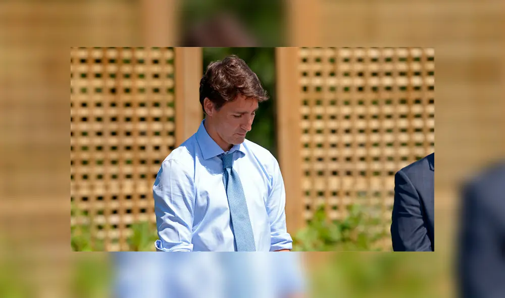 Justin Trudeau tras conferencia de prensa (Foto: AFP) Justin Trudeau tras conferencia de prensa (Foto: AFP)