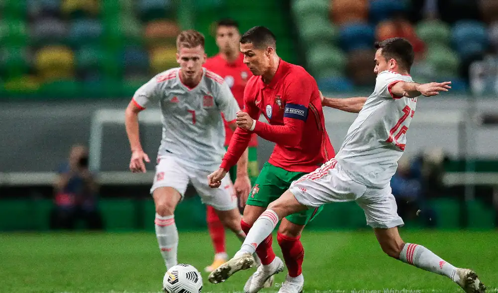 Portugal y España juegan amistoso internacional en Lisboa previa a la Liga de Naciones. Foto: EFE Portugal y España juegan amistoso internacional en Lisboa previa a la Liga de Naciones. Foto: EFE