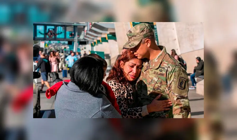 El soldado que no pudo evitar la deportación de su madre y no podrá regresar por ella. Foto: CNN