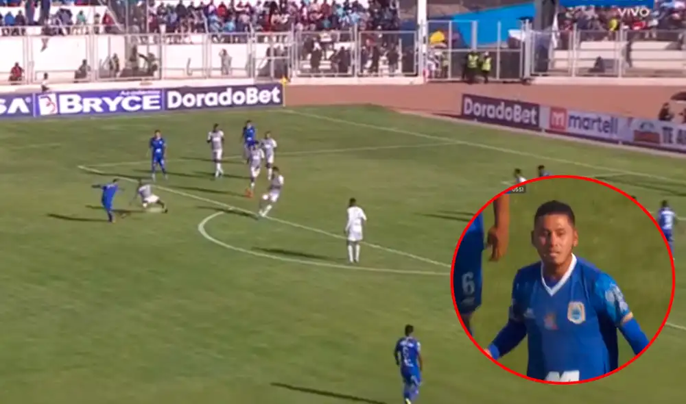 Edson Aubert anotó el gol de la ventaja para Binacional sobre Alianza Lima en la final de ida de la Liga 1 Movistar 2019.