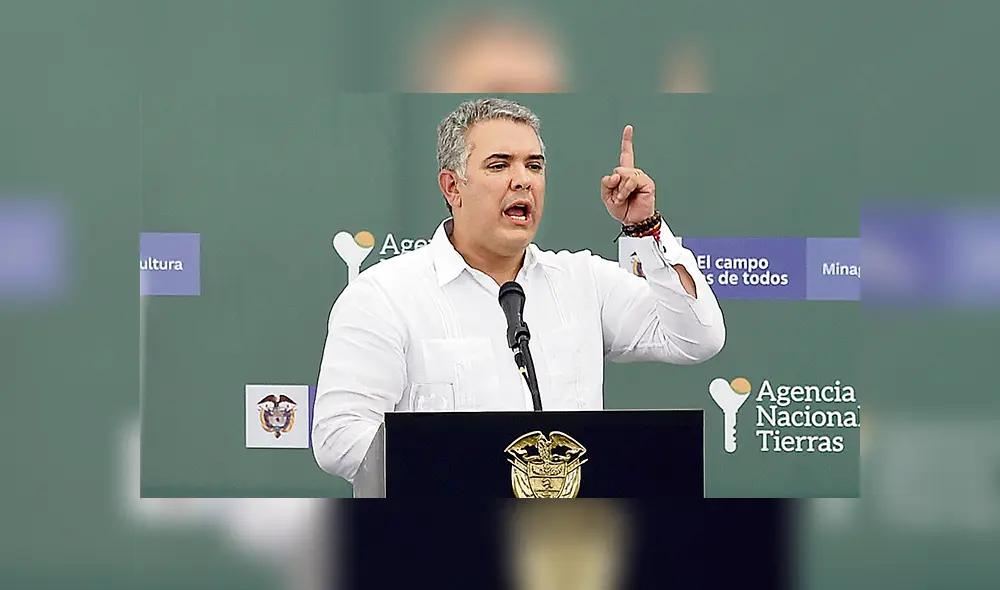Decreta. Presidente Iván Duque anunció combate frontal contra la disidencia de las FARC. (Foto: AFP) Decreta. Presidente Iván Duque anunció combate frontal contra la disidencia de las FARC. (Foto: AFP)