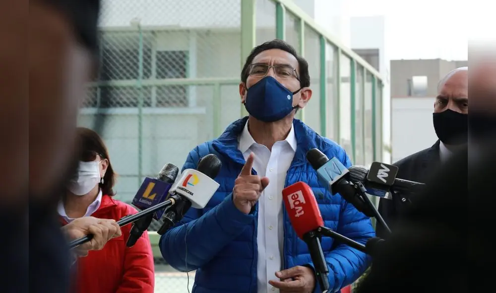 Martín Vizcarra declara tras difusión de audios. Foto: John Reyes/La República.