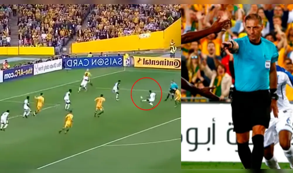 El polémico penal pitado en el Honduras vs. Australia que ha causado indignación en miles [VIDEO]