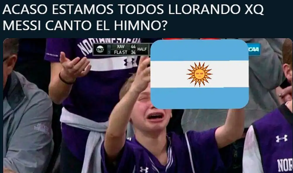 Lionel Messi entonó por primera vez el himno nacional con la selección Argentina. Lionel Messi entonó por primera vez el himno nacional con la selección Argentina.