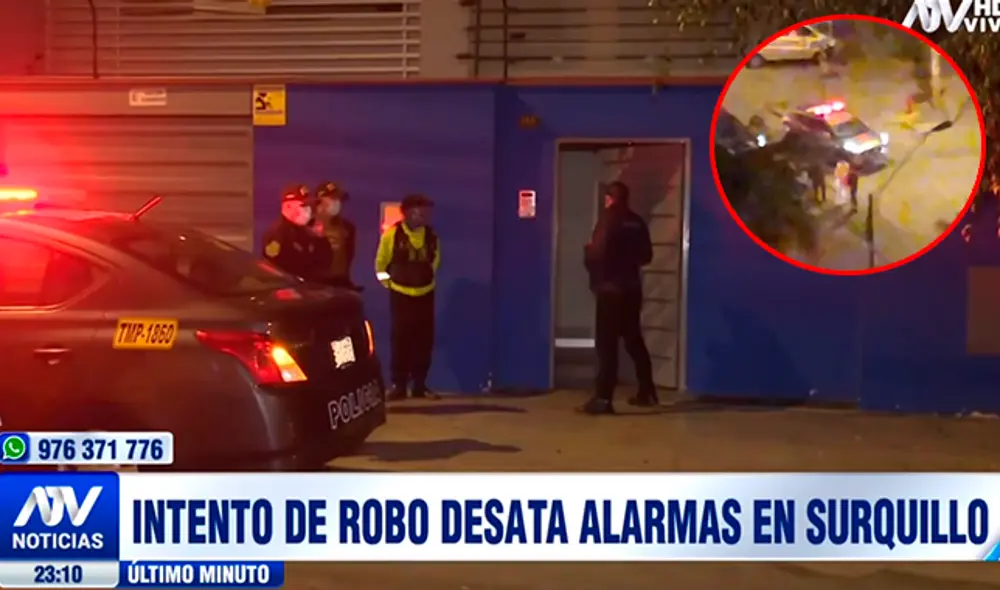 Un intento de robo se reportó en una empresa de Surquillo.