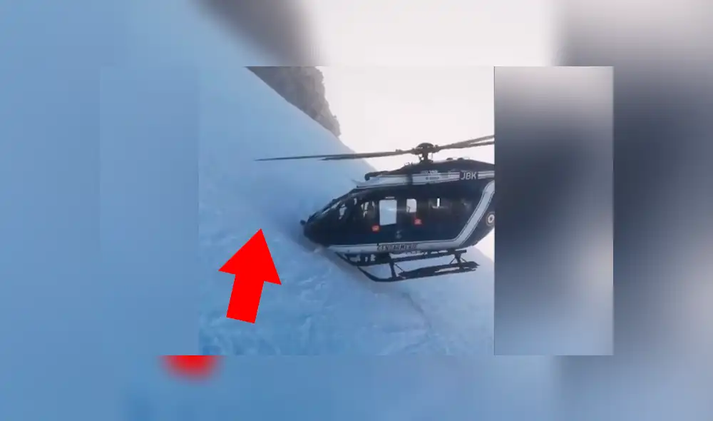 Facebook: piloto de helicóptero hace una maniobra suicida para rescatar a un esquiador herido [VIDEO]
