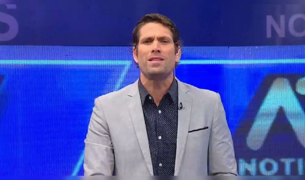 Milagros Leiva 'se asusta' por broma de mal gusto de su compañero de TV en vivo [VIDEO]