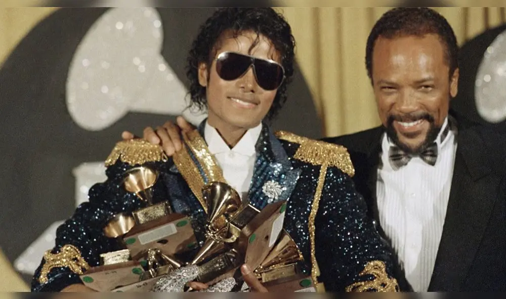 Michael Jackson y Quincy Jones, 1983 Michael Jackson y Quincy Jones, 1983