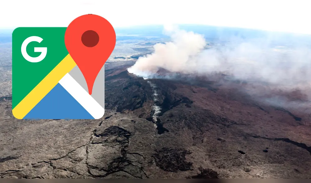 Viral de Google Maps captó un OVNI en volcán Kilauea en Hawái [FOTOS]