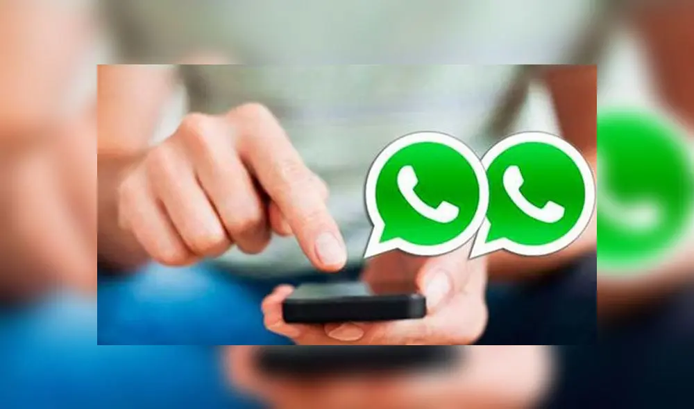 Dos cuentas de WhatsApp en un mismo teléfono.