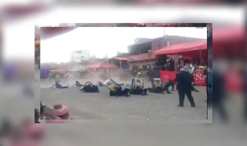 Público terminó conmocionado con inusual interpretación musical logrando que el video sea viral en Facebook.