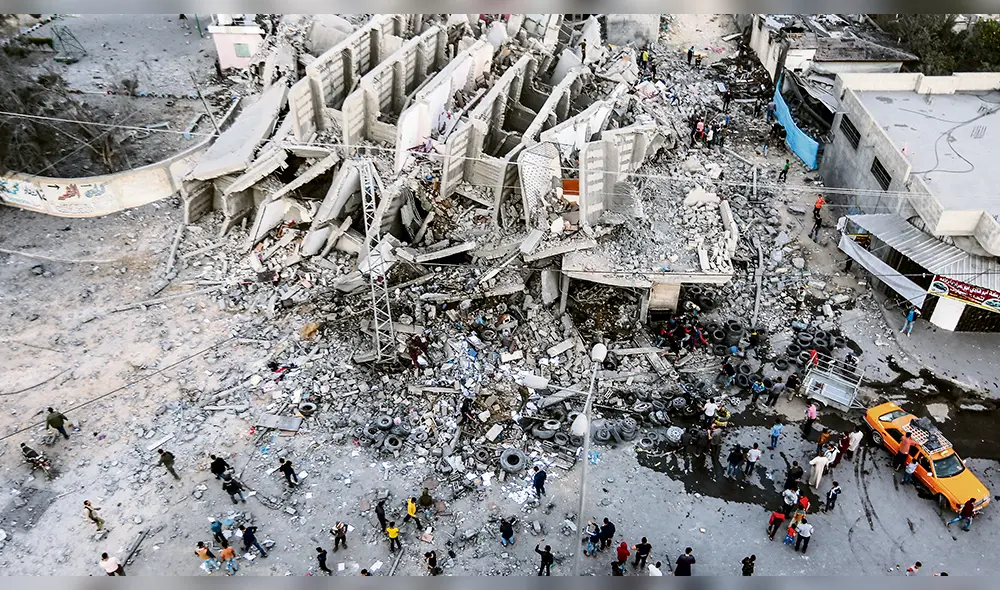 En la Franja de Gaza, la muerte viene del cielo