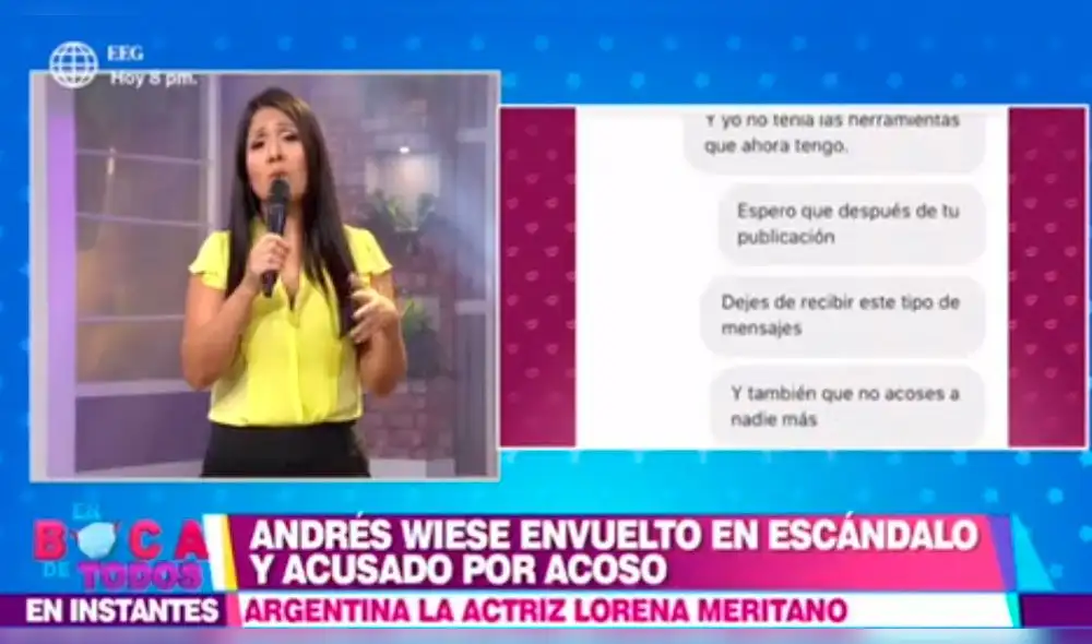 Los conductores de En boca de todos hablaron de las denuncias de acoso del popular 'Ricolás'. Foto: captura/América TV Los conductores de En boca de todos hablaron de las denuncias de acoso del popular 'Ricolás'. Foto: captura/América TV