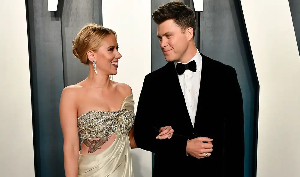 Este es el tercer matrimonio de la actriz, y el primero de Colin Jost. Foto: AFP