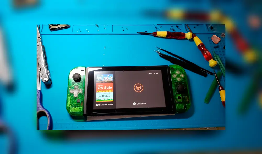 Gamer construye una Nintendo Switch usando repuestos. Gamer construye una Nintendo Switch usando repuestos.