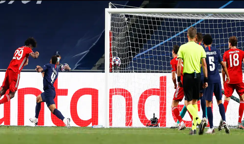 Kingsley Coman marcó el primer gol de la final de la Champions League entre Bayern Múnich y PSG. | Foto: EFE Kingsley Coman marcó el primer gol de la final de la Champions League entre Bayern Múnich y PSG. | Foto: EFE