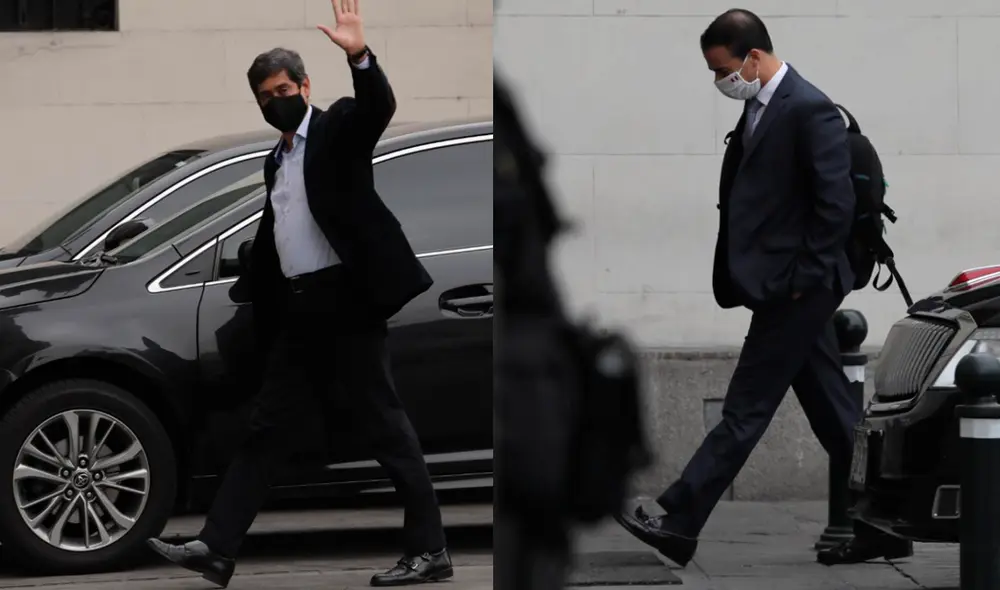 Llegada de ministros a Palacio de Gobierno. Foto: Jorge Cerdan/ La República