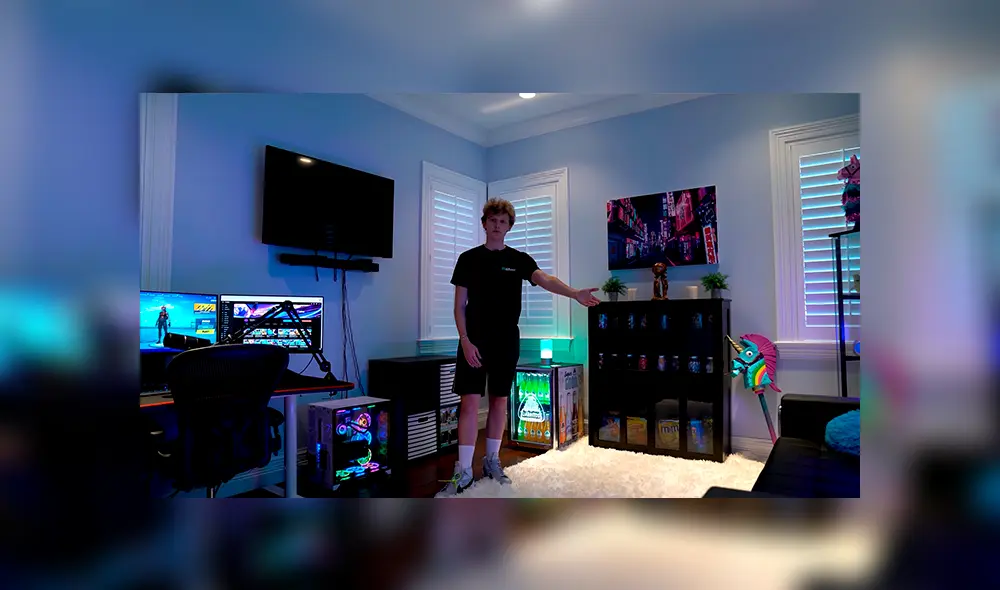 Cada uno tiene su propia habitación implementada para realizar sus transmisiones de Fortnite. Foto: One Percent.