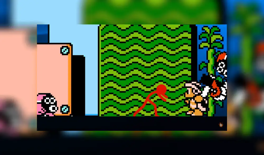 La intensa batalla entre Super Mario Bros y el 'muñeco de palitos'.