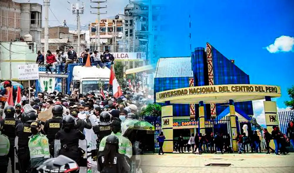 La Universidad Nacional del Centro del Perú emitió un comunicado en el que invoca a sus estudiantes y gremios de distintos rubros a realizar protestas en el marco de la coyuntura política actual. Foto: composición LR/El Búho/UNCP La Universidad Nacional del Centro del Perú emitió un comunicado en el que invoca a sus estudiantes y gremios de distintos rubros a realizar protestas en el marco de la coyuntura política actual. Foto: composición LR/El Búho/UNCP