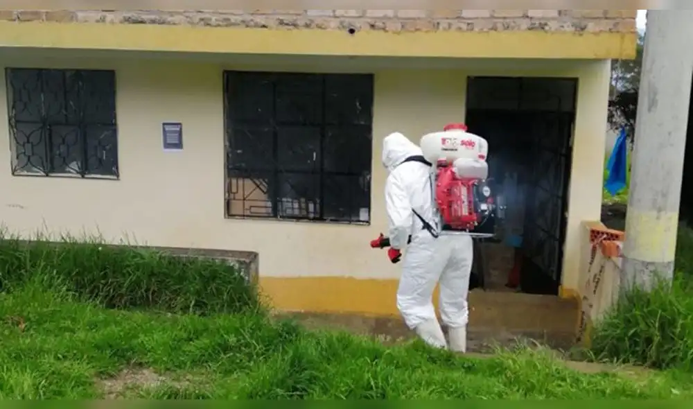 Campaña de desinfección en Chota Campaña de desinfección en Chota