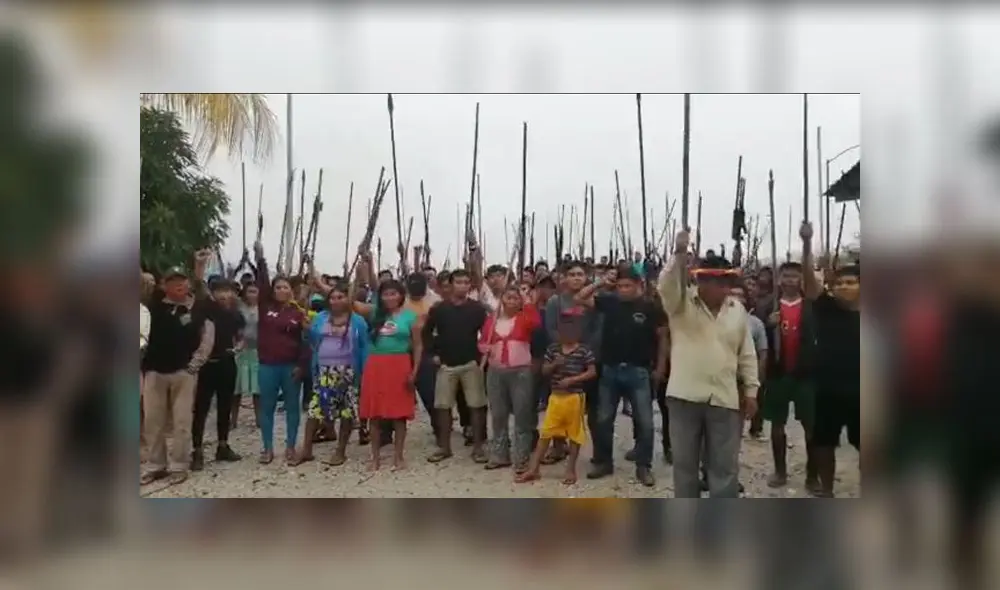 Indígenas de la comunidad kukama solicitan que se atiendan sus necesidades. (Foto: Captura de video) Indígenas de la comunidad kukama solicitan que se atiendan sus necesidades. (Foto: Captura de video)