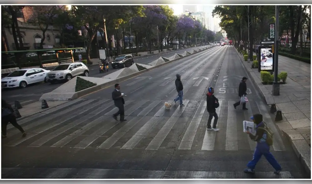 Paseo de la Reforma durante la mañana de este 9 de marzo. (Foto: AP) Paseo de la Reforma durante la mañana de este 9 de marzo. (Foto: AP)