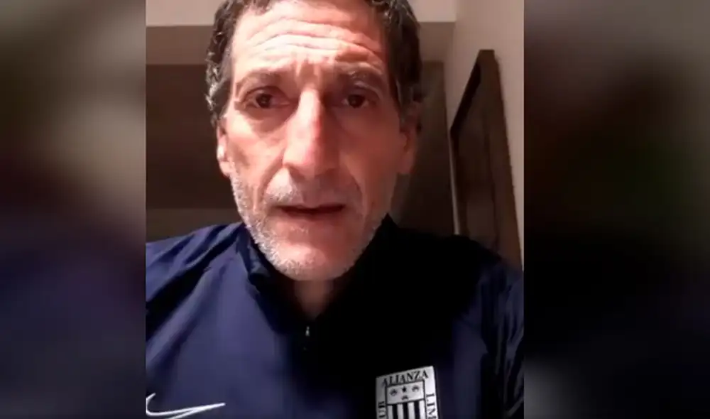 El DT chileno envió un fuerte mensaje a los hinchas para que se queden en casa. Foto: Captura/Facebook/Alianza Lima