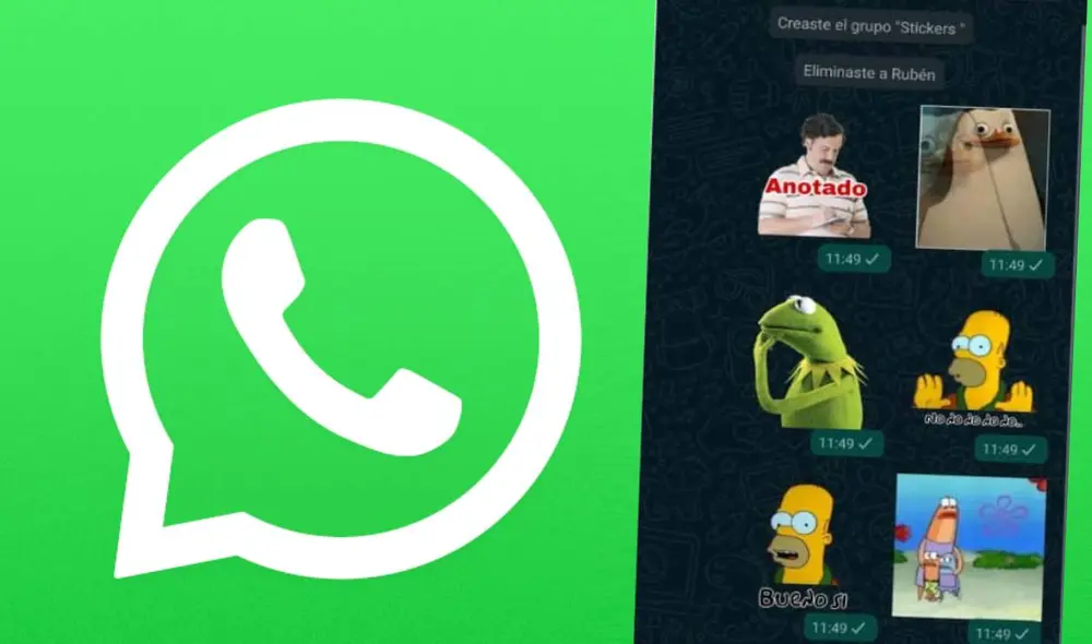 ¿Te quedaste sin stickers por cambiar de teléfono o no quieres usar la copia de seguridad? Aprende a conservarlo en tu cuenta de WhatsApp con este truco. Foto: tuexpertoapps/WhatsApp