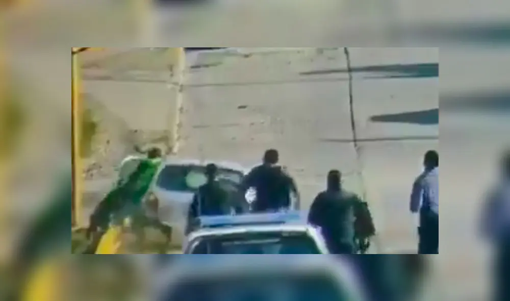 El hombre fugó cuando iba a recibir una infracción. Fuente: captura de pantalla. El hombre fugó cuando iba a recibir una infracción. Fuente: captura de pantalla.