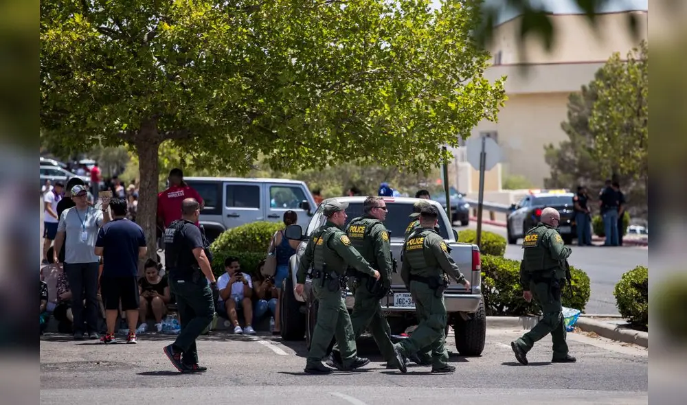 Veinte muertos y 26 heridos dejó el tiroteo este sábado en un centro comercial de El Paso, Texas. Foto: AFP. Veinte muertos y 26 heridos dejó el tiroteo este sábado en un centro comercial de El Paso, Texas. Foto: AFP.