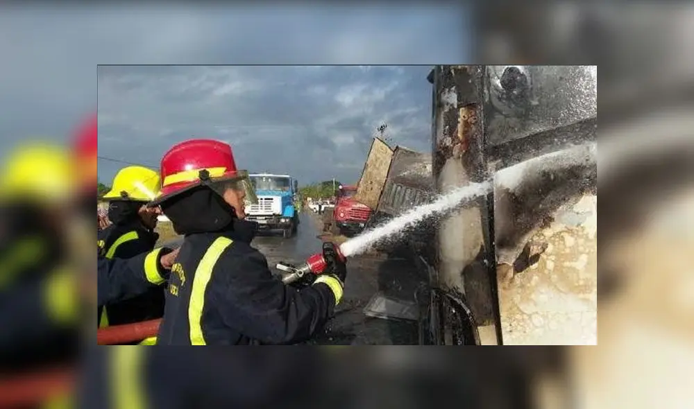 Integrantes de ‘La Charanga Habanera’ se salvan de morir luego de que bus se incendiara [FOTOS]