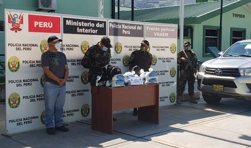 El Frente Policial Vraem asestó otro golpe al narcotráfico tras capturar a dos mafiosos. Foto: Difusión El Frente Policial Vraem asestó otro golpe al narcotráfico tras capturar a dos mafiosos. Foto: Difusión