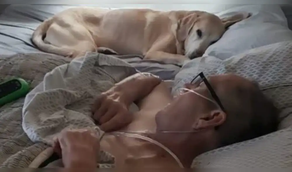 Daniel Hove y Gunner mantuvieron un fuerte vínculo desde que el veterano fue diagnosticado con cáncer hasta el deceso de ambos. (Foto: Facebook)