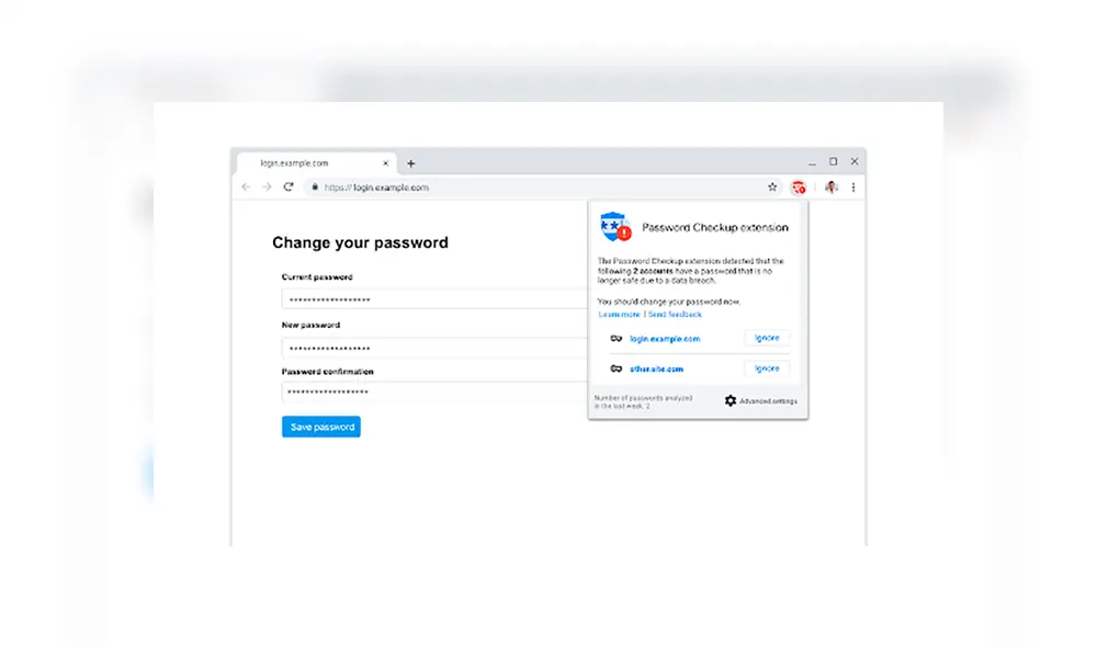 Google Chrome Password Checkup Extensión Google Chrome Password Checkup Extensión