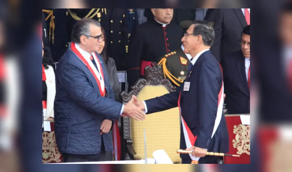 Pedro Olaechea tras Parada Militar.