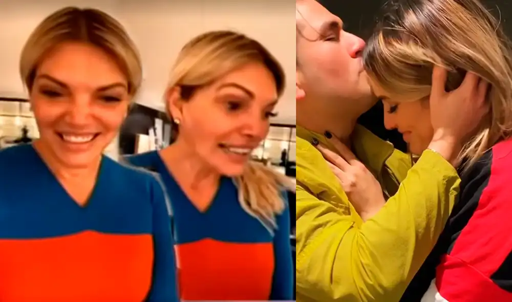 La pareja anunció su compromiso en compañía de la organizadora del Miss Perú. Foto: capturas ATV / Instagram La pareja anunció su compromiso en compañía de la organizadora del Miss Perú. Foto: capturas ATV / Instagram