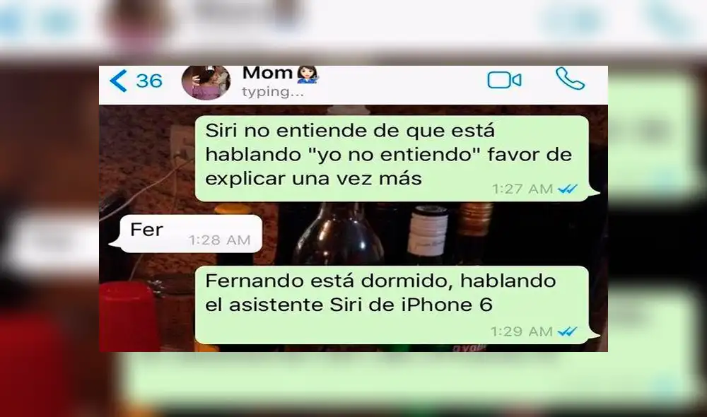 WhatsApp: Creía que era Siri, y le confiesa secreto a su hijo [FOTOS]