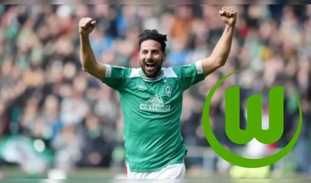 La curiosa despedida del Wolfsburgo a Claudio Pizarro. Foto: Werder Bremen