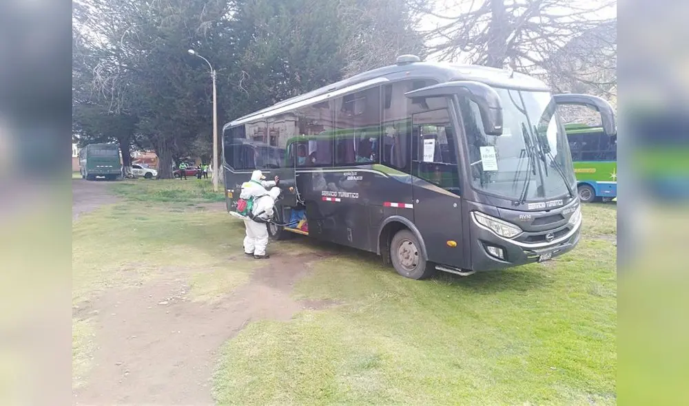 195 ciudadanos llegaron de Tacna a Puno.