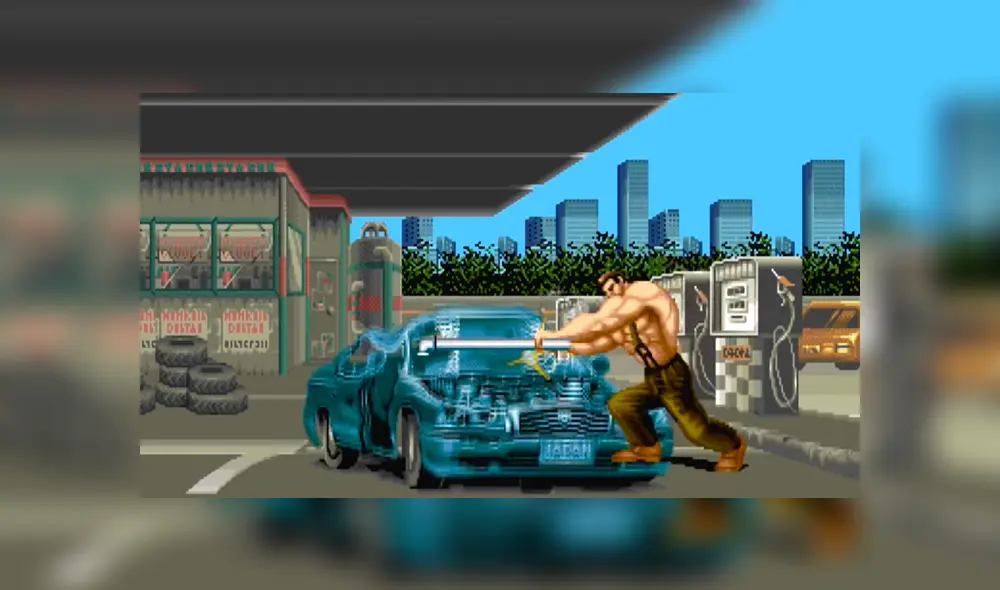 El auto pertenece a uno de los villanos de Final Fight. Foto: Captura / YouTube.