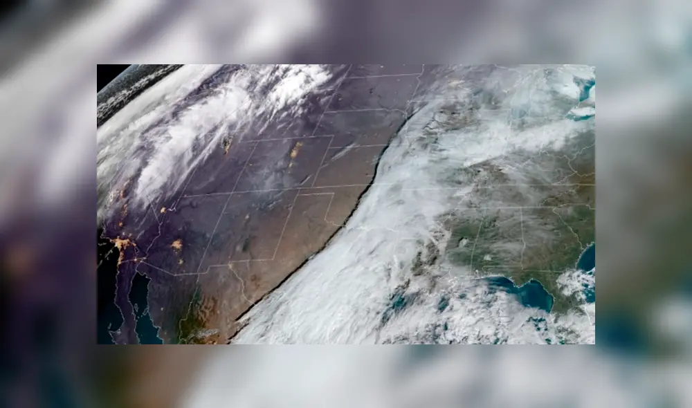 Las imágenes provienen del satélite GOES. (Foto: NOAA)