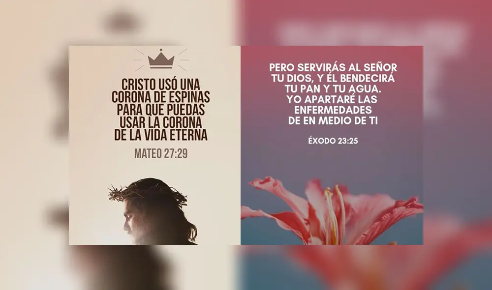 "Cristo usó una  corona de espinas para que puedas usar la corona de la vida eterna".