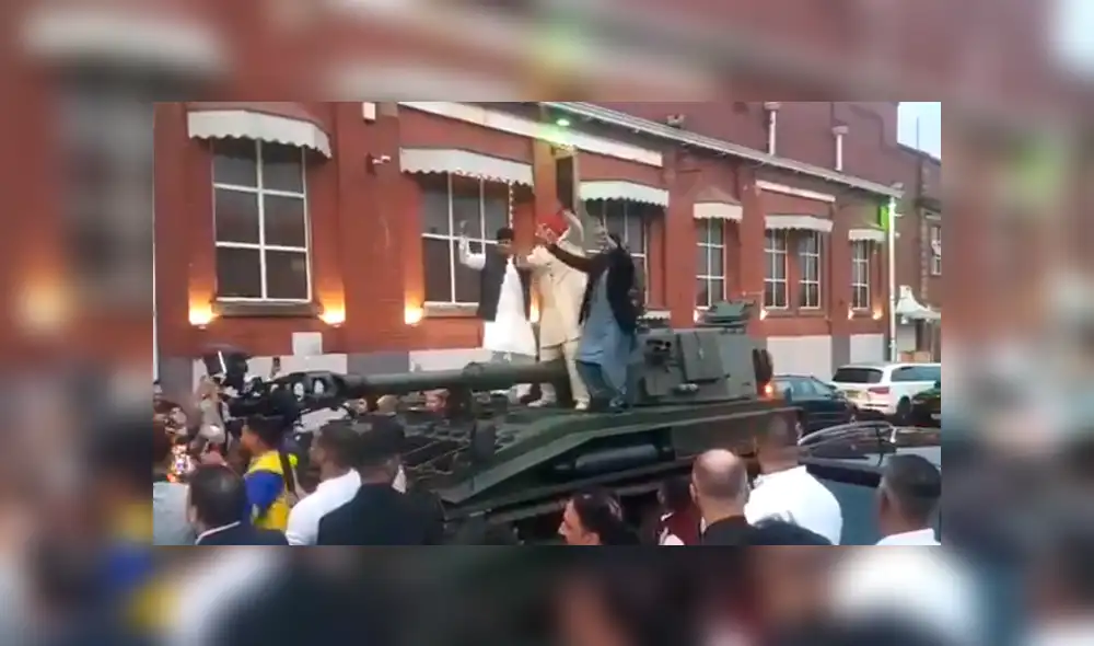 El novio se robó la atención de invitados y extraños. Foto: captura