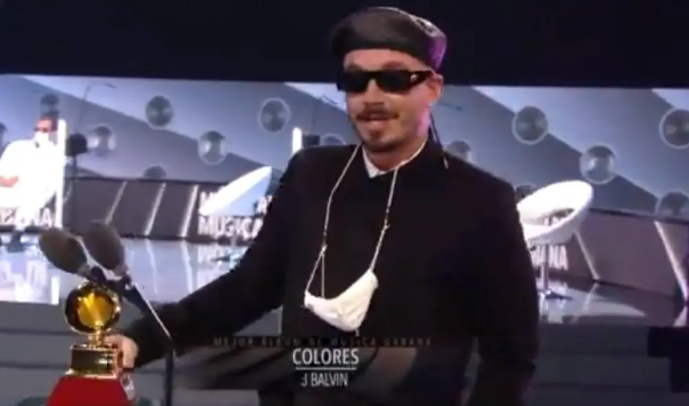 J Balvin da emotivo discurso tras ganar el Latin Grammy 2020
